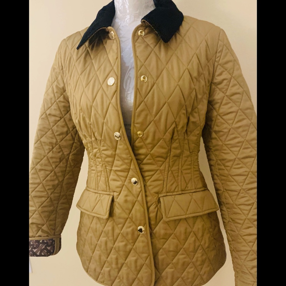 BURBERRY Camel Ladd Quilted Jacket .new with tag
